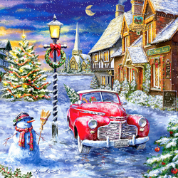 Jigsaw puzzle: Red car