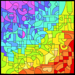 Jigsaw puzzle: Rainbow Sixteen