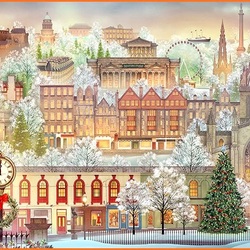 Jigsaw puzzle: Christmas in Edinburgh