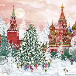 Jigsaw puzzle: Christmas tree in Moscow