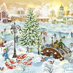 Jigsaw puzzle: On the rink