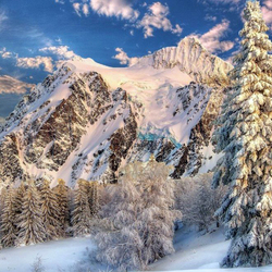 Jigsaw puzzle: Winter in the mountains