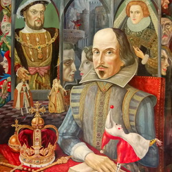 Jigsaw puzzle: Portrait of Shakespeare