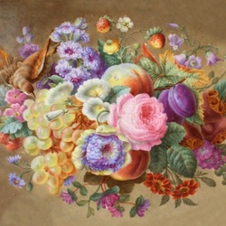Jigsaw puzzle: Bouquet on porcelain