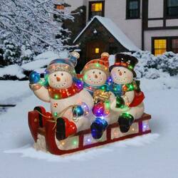 Jigsaw puzzle: Snowmen are riding