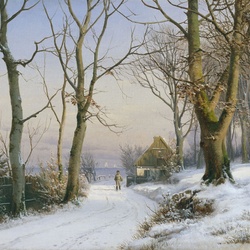 Jigsaw puzzle: Winter landscape