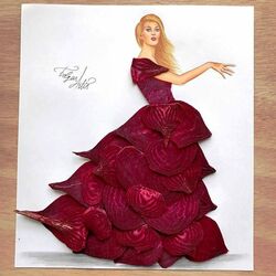 Jigsaw puzzle: Beetroot dress