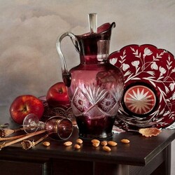 Jigsaw puzzle: Photoetude with a decanter