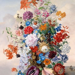 Jigsaw puzzle: Flower bouquet and shell