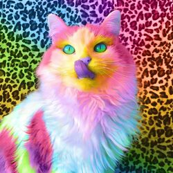 Jigsaw puzzle: Color cat