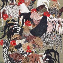 Jigsaw puzzle: Roosters