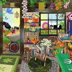 Jigsaw puzzle: Garden shed
