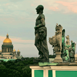 Jigsaw puzzle: On the roof of the Winter Palace