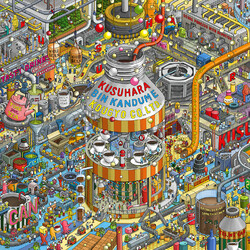 Jigsaw puzzle: Factory of cans and bottles
