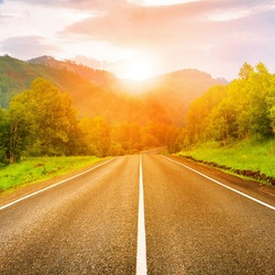 Jigsaw puzzle: Road to the sun