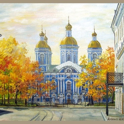 Jigsaw puzzle: Nikolsky Cathedral. St. Petersburg