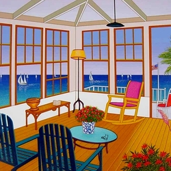 Jigsaw puzzle: Room with sea view