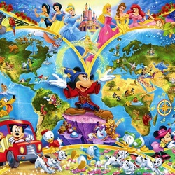 Jigsaw puzzle: Disney fairy world map