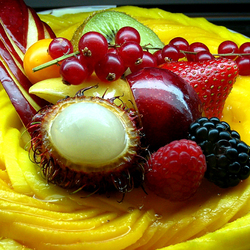 Jigsaw puzzle: Fruit and berry dessert