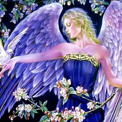 Jigsaw puzzle: Angel with a dove