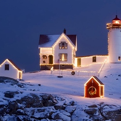 Jigsaw puzzle: New Year's lighthouse