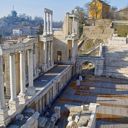 Jigsaw puzzle: The legacy of the Roman Empire in Plovdiv. Bulgaria