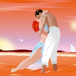 Jigsaw puzzle: Tango by the sea
