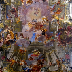 Jigsaw puzzle: Dome fresco of the Church of Sant'Ignazio
