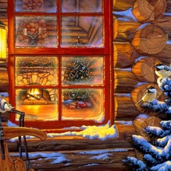Jigsaw puzzle: Christmas window light