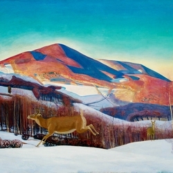 Jigsaw puzzle: Mount Equinox in winter