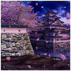 Jigsaw puzzle: Sakura blossom. Japan