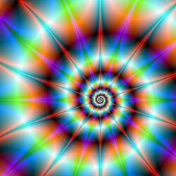 Jigsaw puzzle: Spiral fractal