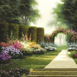Jigsaw puzzle: Blooming corner of the park