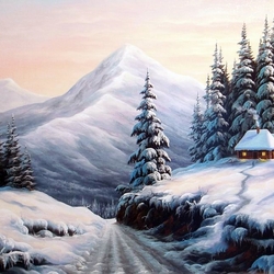 Jigsaw puzzle: Winter landscape