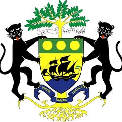 Jigsaw puzzle: Coat of arms of Gabon