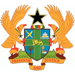 Jigsaw puzzle: Coat of arms of the Republic of Ghana