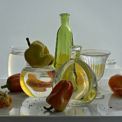 Jigsaw puzzle: Glass and pepper