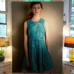 Jigsaw puzzle: Turquoise redhead