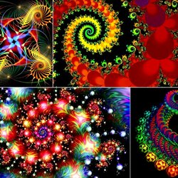 Jigsaw puzzle: Fractal collage