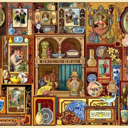 Jigsaw puzzle: Vintage postcards