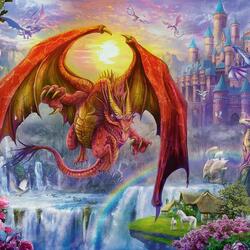 Jigsaw puzzle: Red Dragon