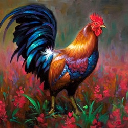 Jigsaw puzzle: Cock