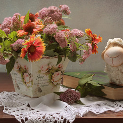 Jigsaw puzzle: Still life with a lamb