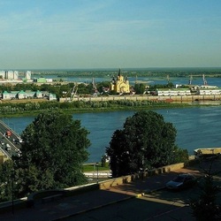 Jigsaw puzzle: Spit of the Oka and Volga
