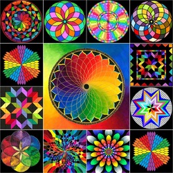 Jigsaw puzzle: Rainbow mandala
