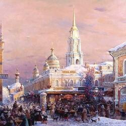 Jigsaw puzzle: Bazaar on Red Square