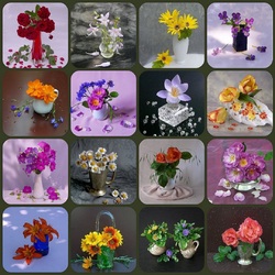 Jigsaw puzzle: Mini bouquets