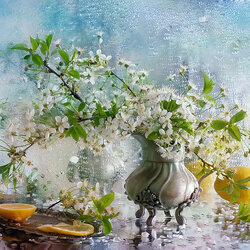 Jigsaw puzzle: Spring watercolor