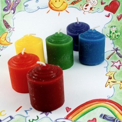 Jigsaw puzzle: Colored candles