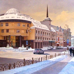 Jigsaw puzzle: Winter on Tsarskaya Street